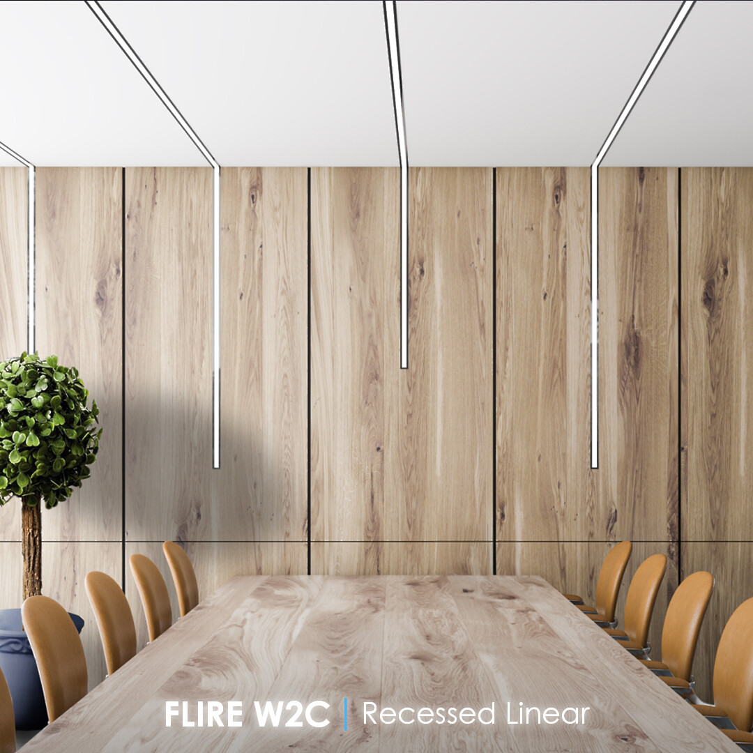 FLIRE W2C Recessed Linear Light
